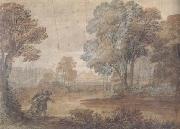 Claude Lorrain Landscape with Tobias and the Angel (mk17) oil painting